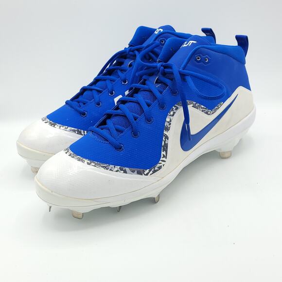 Nike Force Air Trout 4 Pro Mid Baseball Cleats Blue 917920 444 Men\'s size 12 main image 8